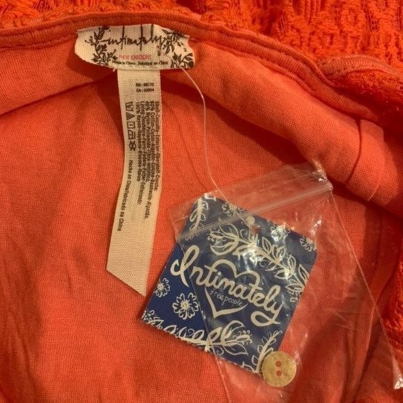 Free People Daydreamer Coral Lace Mini Dress Med - Picture 10 of 12